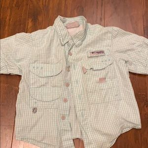Columbia boys button up shirt -short sleeve